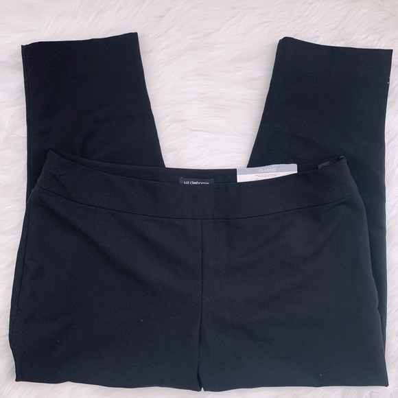 Liz Claiborne Classic Petite Ankle Pants Side Zip NWT 14P - Picture 1 of 8